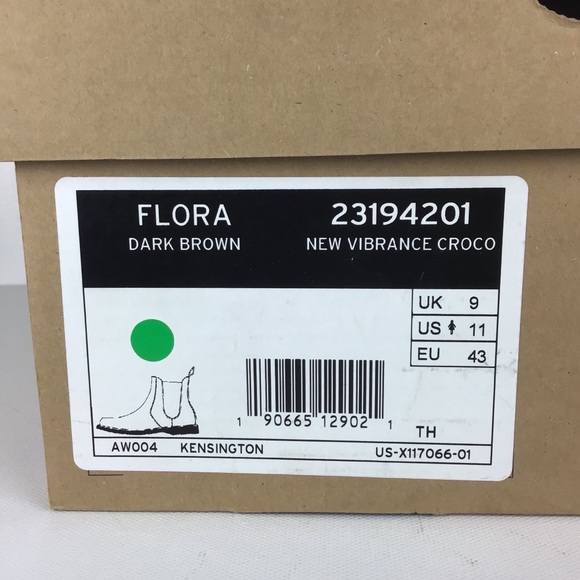 Dr. Martens Flora Chelsea Croc Embossed Boots 11 - Picture 7 of 7